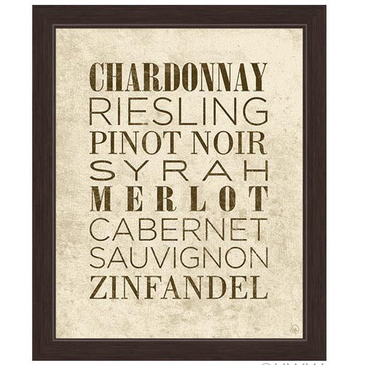 Click Wall Art List Of Wine Picture Frame Textual Art on Wayfair